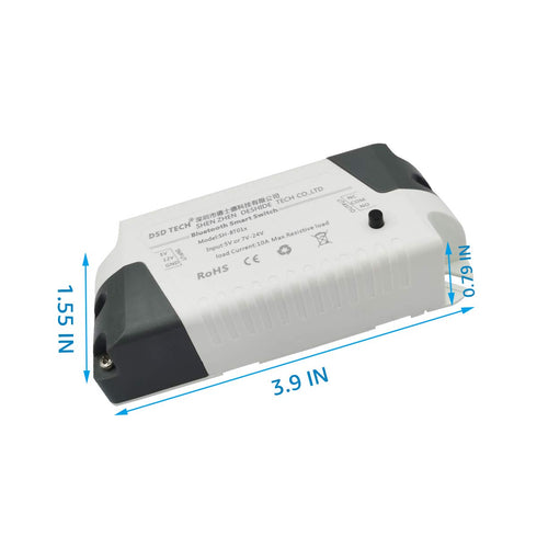 DSD TECH SH-BT01C Bluetooth Relay V2, Support Timer and Security Code for iOS and Android