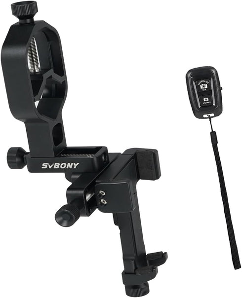 SVBONY SV214 Pro 3-Axis Universal Smartphone Adapter, Digiscoping Adapter with Remote Control for 28 to 48mm Eyepiece