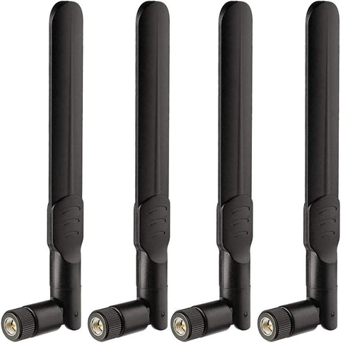 BINGFU 8dBi SMA Male 4G LTE Antenna (4-Pack) for Wireless CPE Router, Hotspot,