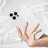 LSL White Soft TPU Bumper Case for iPhone 13 Pro Max, Anti-drop Anti-scratch Shock Absorption Slim Cover 6.7 Inch