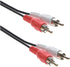 12 Feet 2 RCA Male to Male Audio Cable, 2 White/2 Red Connectors, CNE467004