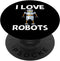 PopSockets Swappable PopGrip Cool Robot Design For Men Women Robotics Science Engineer