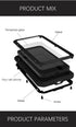 LOVE MEI Heavy Duty Case for iPhone 13 Pro Max, Outdoor Sports Waterproof, Shockproof, Dustproof with Tempered Glass