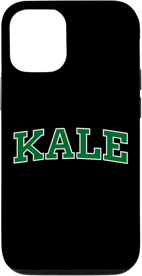 KALE UNIVERSITY VEGAN VEGETARIAN FUN TEES Kale University Leaf Green Organic Gardener Go Vegan Case for iPhone 12/12