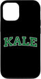 KALE UNIVERSITY VEGAN VEGETARIAN FUN TEES Kale University Leaf Green Organic Gardener Go Vegan Case for iPhone 12/12