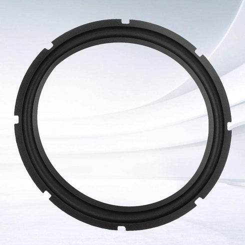 Universal Foam Surrounds Circle for Bass Speaker, Loudspeaker Perforated Rubber Edge Subwoofer Spare Parts (Black)