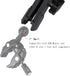 Double Socket Arm Aluminum Alloy Long Arm Full Length 5.9", Compatible with RAM Mounts and Motorcycle/Bike/Car