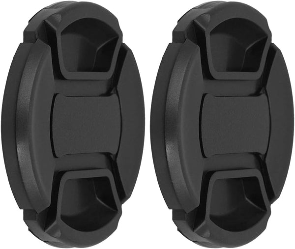 SIOTI 37mm Lens Cap - 2 Packs + 1 Cleaning Wiper, Compatible with Camera Lens & Filter Adapter Ring (37mm)