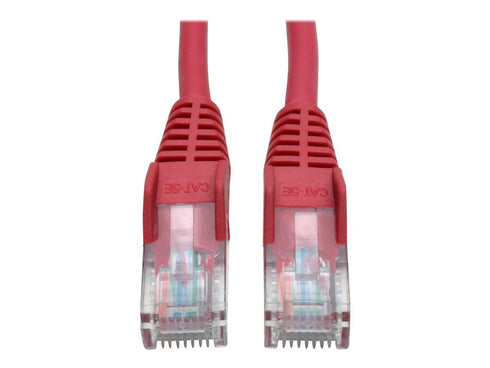 Tripp Lite Cat5e 350MHz Snagless Molded Patch Cable (RJ45 M/M) - Red, 25-ft.