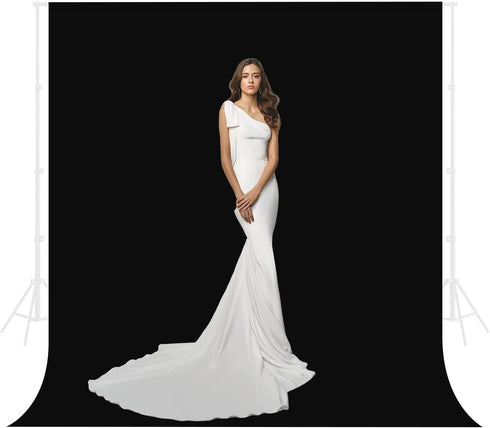 Ximaoy Black Backdrop for Photography 5 x 6.5 Ft,Black Background Sheet for Photography,Photo