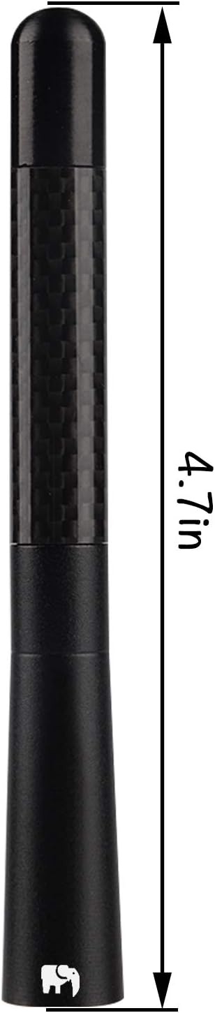 ONE250 Stubby Antenna for Jeep Wrangler JK JKU JL JLU Rubicon Sahara (2007-2024) & Gladiator (2007-2024) - Black