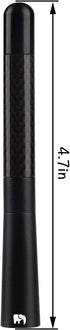 ONE250 Stubby Antenna for Jeep Wrangler JK JKU JL JLU Rubicon Sahara (2007-2024) & Gladiator (2007-2024) - Black