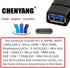 chenyang HDMI Extension Cable, HDMI 1.4 Male to Female 90 Degree UP Angled, 0.5m