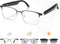 GenXenon Bluetooth Audio Smart Glasses, Blue Light Glasses for Women Men,Open Ear Sound
