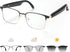 GenXenon Bluetooth Audio Smart Glasses, Blue Light Glasses for Women Men,Open Ear Sound