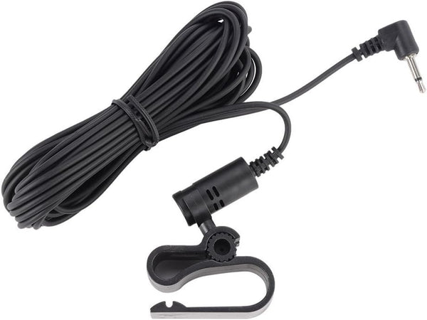 Alphasonik Universal Replacement Bluetooth Microphone Mic 2.5mm Jack Long Cable for Pioneer Car Stereo with Clip Mount