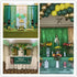 Green Sequin Backdrop Curtains - 4 Panels 2FTx8FT Glitter Green Photo Backdrop for Party Wedding Baby Shower