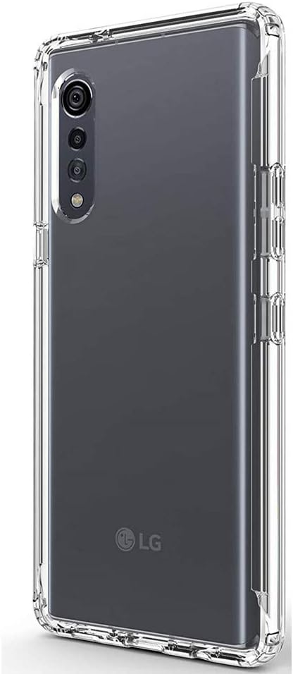 VIESUP Crystal Cellular Phone Case for LG Velvet 5G/G9 - Transparent Shockproof Silicone Soft Case with Camera