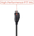 1 Pin 2.5mm D Shape Walkie Talkie Earpiece Headsets with PTT Mic for Motorola Radios Talkabout Series, 2 Packs
