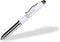 WixGear 3-in-1 Stylus Pen with LED Flashlight and Pen for Touch Screens (White)