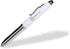 WixGear 3-in-1 Stylus Pen with LED Flashlight and Pen for Touch Screens (White)