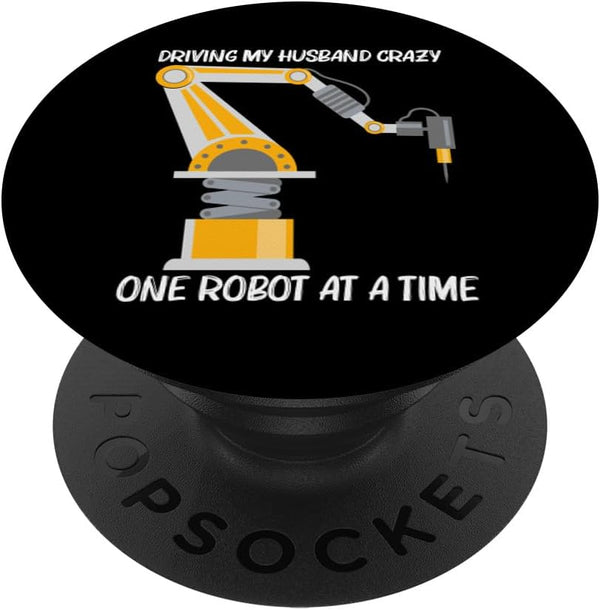 Cool Robotics Art for Women Girls, Robot Engineering PopSockets Standard PopGrip