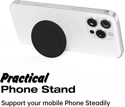 Svanove Silicone Adhesive Phone Grip Holder, Cute Collapsible Stick on Cell Phone Grips Stand Kickstand for iPhone