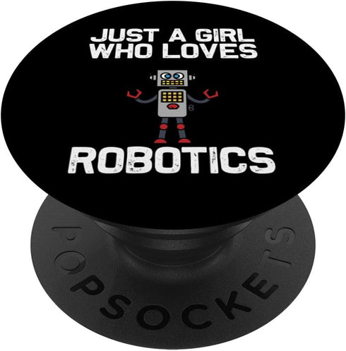 Cool Robot Art for Girls, Robotics Engineer Coding PopSockets Standard PopGrip