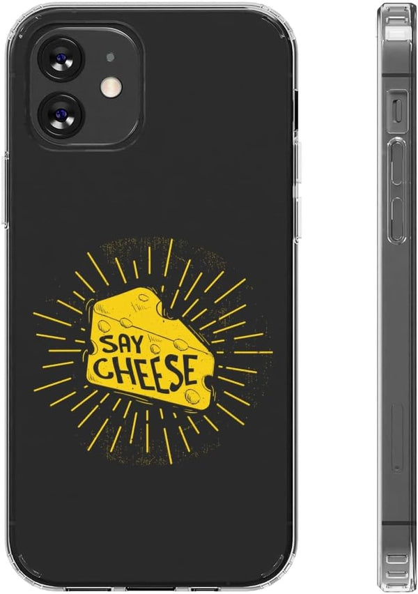 DistinctInk Clear Case for Apple iPhone 11 (6.1" Screen) - Say Cheese