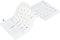 Roll-up Silicone Keyboard, Waterproof and Flexible USB Wired Keyboard, Lightweight Portable 85 Keys (White)