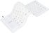 Roll-up Silicone Keyboard, Waterproof and Flexible USB Wired Keyboard, Lightweight Portable 85 Keys (White)
