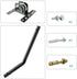 Adjustable Satellite Dish Antenna Mast 1 Inch for Roof or Wall Installation, Weatherproof J Pole Mounting