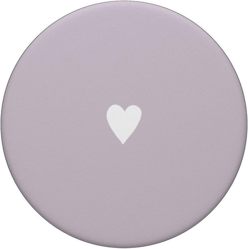 Lavender Purple Cute Hand Drawn Heart Minimalist PopGrip Standard by PopSockets