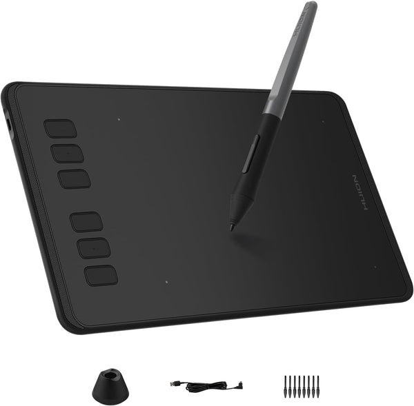 HUION Inspiroy H640P Drawing Tablet, 6x4 inch Digital Art with Battery-Free Stylus, 8192