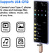 Mepsies 2-in-1 Micro SD Card Reader, USB C to SD Card Reader, USB and Type C TF Memory Card Reader, USB OTG Card Reader