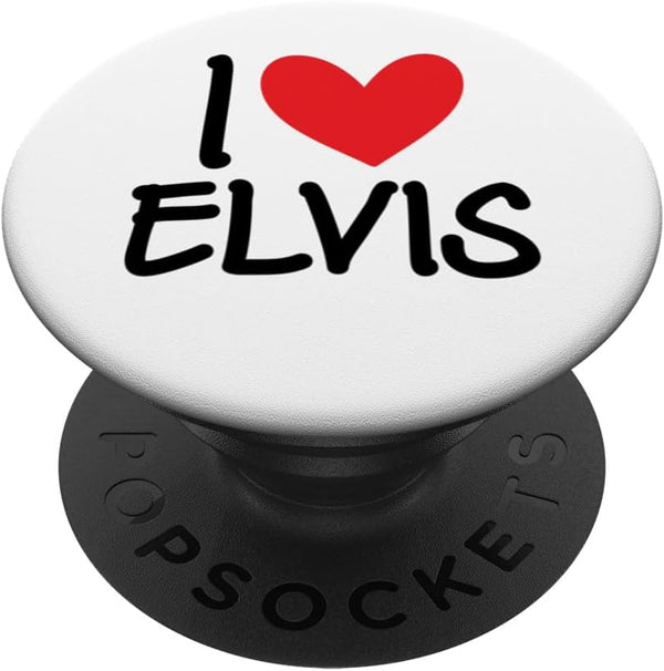 I Love Elvis Name Personalized PopGrip Standard for Men Guy BFF Friend Heart