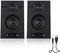 Portable Computer Speakers - Wired Pair 3in Stereo HiFi Multimedia PC Subwoofer with Non Slip Mat