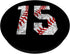 Vintage Baseball Mom #15 Jersey Baseball Favorite Player PopSockets Swappable PopGrip