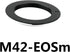 Whoasyst M42x1mm Screw Mount Change Ring Telescope Eyepiece Lens for EOSM EF-M Series Mirrorless Camera Accessory