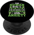 PopSockets Standard PopGrip Pickle Cucumber Body With Anxiety Funny Vegetable Humor