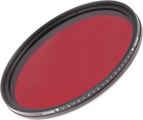 Foto4easy 82mm Adjustable Infrared X-Ray Filter, 530nm to 750nm for DSLR Camera Lens