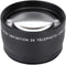 Telephoto Lens, 58MM 2X Magnification Aluminium Alloy Teleconverter for 58mm Diameter and 18-55 Focal Length Lens