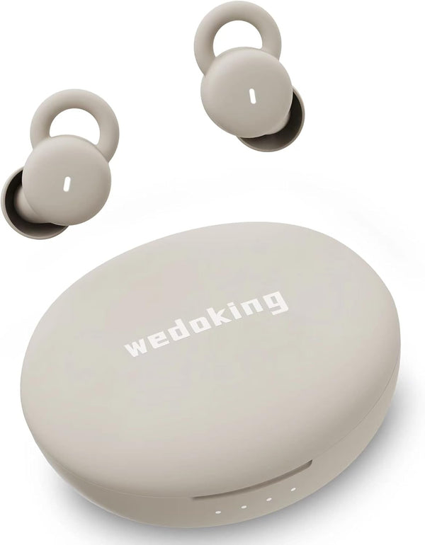 Smallest Invisible Sleep Earbuds, Comfortable Noise Blocking Wireless Headphones for Sleeping, Bluetooth (Ivory)