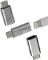 Lightning Female to Micro USB Male Charging Adapter (3pack) for Galaxy S7 Active, Nexus 5, LG Android Charger