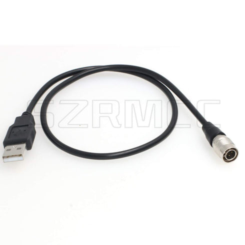 SZRMCC 4 F4 F8 633 644 688 (1m) USB to Hirose pin Male Power Cable for Zoom Sound Devices Recorders
