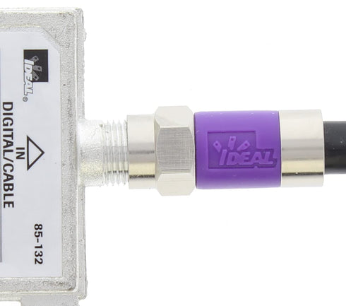 IDEAL Electrical 85-079 TLC RG-6 Quad F Tool-Less Compression Connector, 4 Connectors for Cable Installations