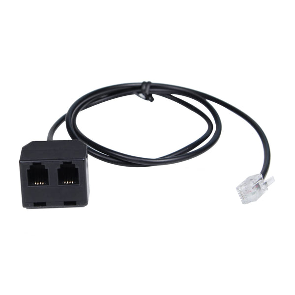 Telephone Training Adapter Y Splitter for RJ9 Headset, Compatible with Cisco, Yealink, Avaya, and More