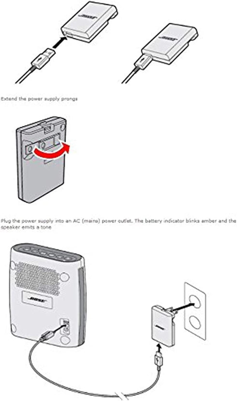UL Charger Compatible with Bose SoundLink Mini II & SoundLink Revolve Bluetooth Speaker Charger and Noise Masking