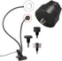 2 Pack 1/4 Screw to 17mm Ball Mount Base, Stand Interface Socket Joint for Tripod, DV Camera, Phone Holder