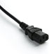 Hisonde 4-Pack C14 C13 1ft/30cm UPS Server to Extension Power Cable Cord